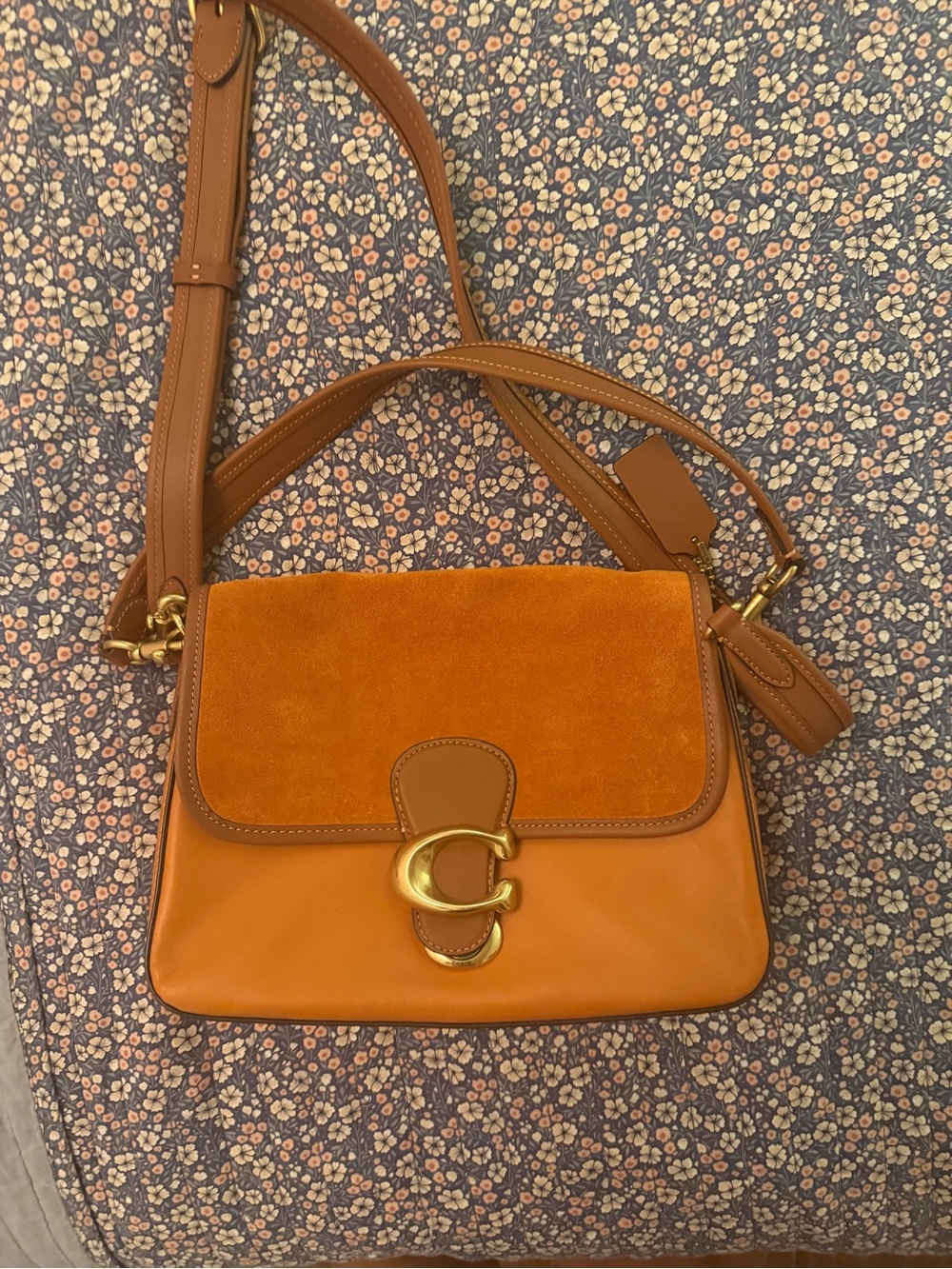 Coach soft tabby suede bag